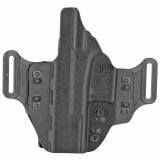 #195, Veiled Partner OWB Belt Holster, Fits Glock 19, 19 GEN 5, 19X, 45, 23, 32, With or Without Reflex Sights, Right Hand, Black 195KA1LZ0
