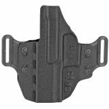 #195, Veiled Partner OWB Belt Holster, Fits Sig P320C and P250C With or Without Romeo1 Reflex Sight, Right Hand, Black 195KA8HZ0