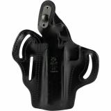 C&L Thumb Break Scabbard, Belt Holster, Fits Springfield Prodigy 5", Leather, Right, Black 1CLBA8WZ0