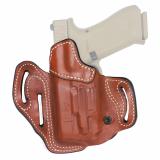 Vengeance Scabbard, #201, Light Bearing OWB Holster, Leather, Right Hand, Tan, Fits Glock 19/23/32/45/19X/19 GEN 5 with Streamlight TLR-7A 201TA6VZ0