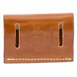 Cartridge Pouch 2X2X2, Holds 38/357 Cal, Tan Leather A08TJG1Z0
