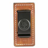 Secure Single Magazine Pouch, Fits Double Stack 9MM/40, Ambidextrous, Tan Leather A47TJGGZ0