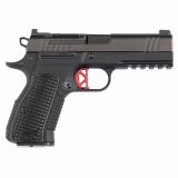 DWX Compact Optics Ready Reduced Capacity | 9MM, 4" Match Grade Barrel, Matte Finish, Black, Aluminum Grips, Optics Ready Slide, Manual Safety, Front Tritium Night Sights, Black Out Fixed Rear Sights, Rail, Skeletonized Safety, 10 Rd