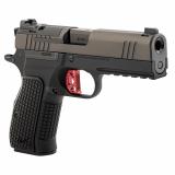 DWX Compact Optics Ready Reduced Capacity | 9MM, 4" Match Grade Barrel, Matte Finish, Black, Aluminum Grips, Optics Ready Slide, Manual Safety, Front Tritium Night Sights, Black Out Fixed Rear Sights, Rail, Skeletonized Safety, 10 Rd