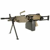 M249S, Semi-automatic Rifle, Steel Frame, 556NATO, Para 16.1" Chrome Lined Cold Hammer Forged Barrel, Matte Finish, Para Flat Dark Earth, Rotating/Telescoping Metal Buttstock Assembly With Hydraulic Recoil Buff er System And Non-Slip Buttplate Stock, Adj