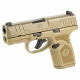 Reflex, Semi-automatic Pistol, Polymer Frame, Internal Hammer Fired, Single Action Only, Micro Compact, 9MM, 3.3" Cold Hammer Forged Barrel, PVD Finish, Flat Dark Earth, Non-Manual Safety, Tritium Front Sight, 2 Dot Rear Sight, 2 Magazines, 10 Rounds 66-