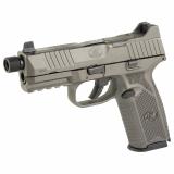 509 Tactical, Striker Fired, Semi-automatic, Polymer Frame Pistol, Full Size, 9MM, 4.5" Barrel, Threaded 1/2x28, Cerakote Finish, Tungesten Gray, Optic Ready Slide, Suppressor Height 3-Dot Night Sights, 10 Rounds, 5 Magazines 66-101830