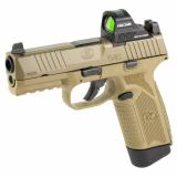545 MRD, Striker Fired, Semi-automatic, Polymer Frame Pistol, Mid-Size, 45 ACP, 4.1" Barrel, Matte Finish, Flat Dark Earth, Inlcudes Holosun 407C Red Dot Sight, Non-Manual Safety, Optic Height Sights, 15 Rounds, 2 Magazines 66-101918