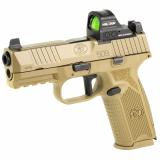509 MRD, Striker Fired, Semi-automatic, Polymer Frame Pistol, Mid-Size, 9MM, 4" Barrel, Matte Finish, Flat Dark Earth, Inlcudes Holosun 407C Red Dot Sight, Non-Manual Safety, Optic Height Sights, 10 Rounds, 2 Magazines 66-101926