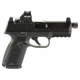 509M Tactical, Striker Fired, Semi-automatic, Polymer Frame Pistol, Mid-Size, 9MM, 4.5" Barrel, Threaded 1/2X28, Matte Finish, Black, Inlcudes Holosun 407C Red Dot Sight, Non-Manual Safety, Optic Height Night Sights, 2 Magazines, (1)-24 Round and (1)-1