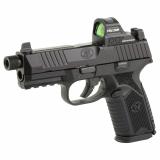 509M Tactical, Striker Fired, Semi-automatic, Polymer Frame Pistol, Mid-Size, 9MM, 4.5" Barrel, Threaded 1/2X28, Matte Finish, Black, Inlcudes Holosun 407C Red Dot Sight, Non-Manual Safety, Optic Height Night Sights, 2 Magazines, (1)-24 Round and (1)-1