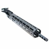 ION Ultralight, Complete Upper Receiver, Gas Operated, 556NATO, 16" Pencil Barrel, Integral 3-Port Brake, Multi-Position Adjustable Gas Block, Fits AR-15, 13" M-LOK Handguard, Matte Finish, Black, Includes Gunner Lightweight Bolt Carrier Group, Enhanced