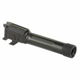 Match Series, 1:10 Twist Barrel, 3.7", 9MM, Straight Flued, Fits Smith & Wesson M&P Shield/Shield Plus, Threaded 1/2X28, Nitride Finish, Black MPB910NSSOQ-T
