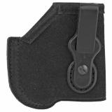 Tuck-N-Go 2.0 Strongside/Crossdraw, Inside Waistband Holster, Ambidextrous, Fits S&W M&P Shield w/TLR6 Light, Black Leather TUC852B