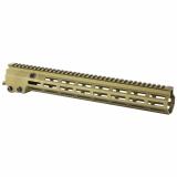MK16, Super Modular Rail, AR15 Handguard, 15", M-LOK, Anodized Finish, Desert Dirt Color 05-792S