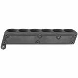 Side Saddle Shell Holder, Fits Mossberg 500, 590 12 Gauge, Angle Facilitates Bottom Loading of the Magazine Tube and Top Loading of the Chamber, Black Finish GGG-1515