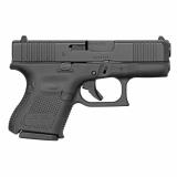 26, GEN 5, Semi-automatic, Striker Fired, Sub-Compact, 9MM, 3.43", Black, Interchangeable, 10Rd, 3 Mags, Front Serrations, Fixed Sights, Polymer, DLC G265FSUS