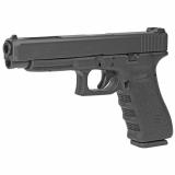 34, GEN 4, Semi-automatic, Striker Fired, Longslide, 9MM, 5.31", Black, Interchangeable, 17Rd, 3 Mags, Prac/Tac, Fixed Sights, Polymer, Matte G34417US
