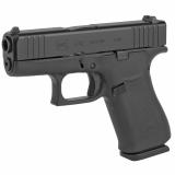 43X, Semi-automatic, Striker Fired, Sub-Compact, 9MM, 3.41", Black, 10Rd, 2 Mags, Fixed Sights, Polymer, Matte G43XAUT