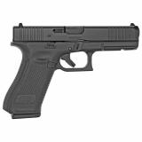17 Gen5, Striker Fired, Full Size, 9MM, 4.49" Marksman Barrel, Polymer Frame, Matte Finish, Fixed Sights, 10Rd, 3 Magazines, Ambidextrous Slide Stop Lever, Flared Mag Well, nDLC Finished Slide and Barrel, No Finger Grooves, Front Serrations PA175S201