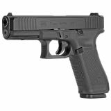 17 Gen5, Striker Fired, Full Size, 9MM, 4.49" Marksman Barrel, Polymer Frame, Matte Finish, Fixed Sights, 10Rd, 3 Magazines, Ambidextrous Slide Stop Lever, Flared Mag Well, nDLC Finished Slide and Barrel, No Finger Grooves, Front Serrations PA175S201