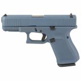 19 Gen 5 Semi-automatic Striker Fired Compact 9MM 4.02" Blue Titanium Interchangeable 15 Rounds 3 Magazines Front Serrations Fixed Sights PA195S204-BT Polymer Skydas Cerakote