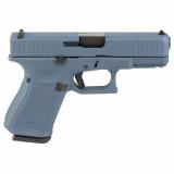 19 Gen 5 Semi-automatic Striker Fired Compact 9MM 4.02" Blue Titanium Interchangeable 15 Rounds 3 Magazines Front Serrations Fixed Sights PA195S204-BT Polymer Skydas Cerakote