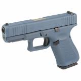 19 Gen 5 Semi-automatic Striker Fired Compact 9MM 4.02" Blue Titanium Interchangeable 15 Rounds 3 Magazines Front Serrations Fixed Sights PA195S204-BT Polymer Skydas Cerakote
