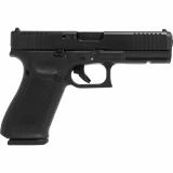 21 Gen 5 MOS, Striker Fired, Semi-automatic, Polymer Frame Pistol, Full Size, 45ACP, 4.61" Barrel, nDLC Finish, Black, Fixed Sights, Optics Ready, 10 Rounds, 3 Magazines, Comes with Glock OEM Adapter Plate 06 for Trijicon RMR Footprint UA215S201MOS
