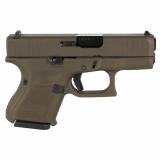 26 GEN 5, 9MM, 3.43", Midnight Bronze, Interchangeable, 10 Rounds, 3 Mags, Front Serrations, Fixed Sights, Polymer, Skydas Cerakote UA265S204-MB