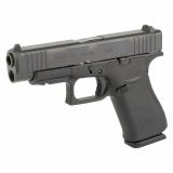 48, Striker Fired, Semi-automatic, Polymer Frame Pistol, Compact, 9MM, 4.17" Barrel, Glock Marksman Barrel, nDLC Finish, Black, No Finger Grooves, Fixed Sights, 10 Rounds, 2 Magazines, Front Rail PA4850201FR