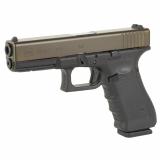17, GEN 4, TALO Exclusive, Semi-automatic, Striker Fired, Full Size, 9MM, 4.49", Black, Interchangeable, 17 Rounds, 3 Mags, Fixed Sights, Polymer, Oil Rubbed Bronze PVD, Glass Bead Finish 15899