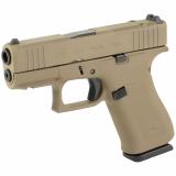 43X, M.O.S, Semi-automatic, Striker Fired, Sub-Compact, 9MM, 3.41", Flat Dark Earth, 10 Rounds, 2 Magazines, Fixed Sights, Polymer, Skydas Cerakote UX4350204FRMOSN-FDE