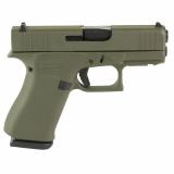 43X, Striker Fired, Semi-automatic, Polymer Frame Pistol, Sub-Compact, 9MM, 3.41" Barrel, Custom Olive Drab Green Cerakote Finish by Skydas, Fixed Sights, 10 Rounds, 2 Magazines UX4350204FRN-OD