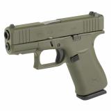 43X, Striker Fired, Semi-automatic, Polymer Frame Pistol, Sub-Compact, 9MM, 3.41" Barrel, Custom Olive Drab Green Cerakote Finish by Skydas, Fixed Sights, 10 Rounds, 2 Magazines UX4350204FRN-OD