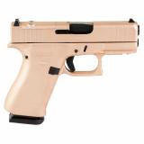 43X, Semi-automatic, Striker Fired, Sub-Compact, 9MM, 3.41", Rose Gold, 10 Rounds, 2 Magazines, Fixed Sights, Polymer, Skydas Cerakote UX4350204FRN-RG