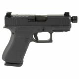 43X, Blackout #2, Striker Fired, Semi-automatic, Polymer Frame Pistol, Sub Compact, 9MM, 3.41" Marksman Barrel, Black Finish, Zaffiri 1/2x28 Threaded Barrel, Suppressor Height Sights, Hybrid Stippled Frame, No Finger Grooves, Front Serrations, Optics Rea