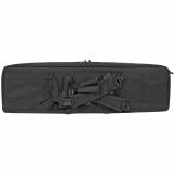 Tactical Double Rifle Case, Black, 42", 600 Denier Polyester GPS-DRC42