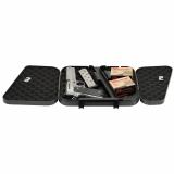 Dual-Lid Lock Box, Foam Interior, 2 Keyed Alike Locks, 11"x10"x2" Exterior Dimensions, Includes Steel Security Cable 95229