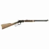 Silver Boy Father's Day, Lever Action Rifle, 22 LR/22 Short, 20" Octagon Barrel, Nickel Finish, Silver, Engraved Receiver, Adjustable Buckhorn Rear Sight/Bead Front Sight, Walnut Stock, 16 Round and 21 Round H004SFD