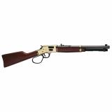 Big Boy, Lever Action Rifle, 357 Magnum/38 Special, 16.5" Octagon Barrel, Brass Receiver, Fully Adjustable Semi Buckhorn Sights, American Walnut Stock, 7 Rounds H006GMR
