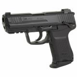 HK45, Double Action/Single Action, Semi-automatic, Polymer Frame Pistol, Compact, 45 ACP, 4.5" Barrel, Black, Night Sights, Manual Safety, Decocker, 8 Rounds, 3 Magazines 81000019