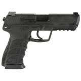 HK45, Semi-automatic, Full Size, 45ACP, 4.5" Barrel, Black Color, 3 Dot Sights, LEM Trigger, 10Rd, 2 Magazines 81000028