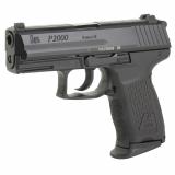 P2000, V3, Double Action/Single Action, Semi-automatic, Polymer Frame Pistol, Full Size, 9MM, 3.66" Barrel, Black, Night Sights, Rear Decocker, 10 Rounds, 3 Magazines 81000044