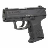 P2000SK, V3, Double Action/Single Action, Semi-automatic, Polymer Frame Pistol, Sub-Compact, 9MM, 3.26" Barrel, Black, Night Sights, Rear Decocker, 10 Rounds, 3 Magazines 81000056