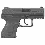 P30SK V1, Semi-automatic, Double Action Only, Sub-Compact, 9MM, 3.27" Barrel, Polymer Frame, Black, Interchangeable Grip Panels, Light LEM Trigger, 10Rd, 2 Mags 81000084