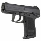USP 9 Compact V1 | DA/SA, Compact, 9MM, 3.58" Barrel, Polymer Frame, Black Finish, 3 Dot Sights, Safety, Decocker, 13Rd, 2 Magazines 81000329