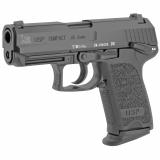 USP, V1, DA/SA, Compact, 45ACP, 3.78" Barrel, Polymer Frame, Black Finish, 3 Dot Sights, Safety, Decocker, 8Rd, 2 Magazines 81000343