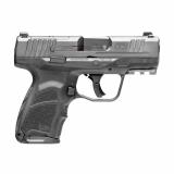 CC9, Semi-automatic, Striker Fired, Polymer Framed Pistol, Sub-Compact, 9MM, 3.32" Barrel, Matte Finish, Black, Front Night Sight, 2 Magazines, 10 Rounds 81000551
