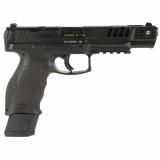 VP9-B Match OR, Semi-automatic| Striker Fired, Full Size, Push Button Mag Release, 9MM, 5.51" Barrel, Black, Interchangeable Backstraps and Side Panels, Luminous Front Sight, Black Serrated Rear Sight, 20 Rounds, 4 Magazines 81000555